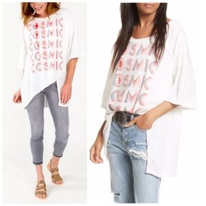 Free People Graphic Tee, Size Medium